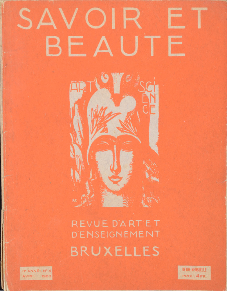 Savoir et Beauté, an important art magazine on Belgian art deco — 1928 cover design AC = Anto Carte?
