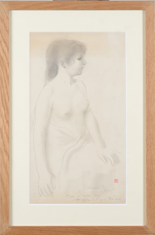 Armand Rassenfosse — The drawing in its frame