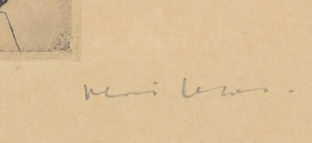 Floris Jespers  — Signature of the artist in pencil, bottom right