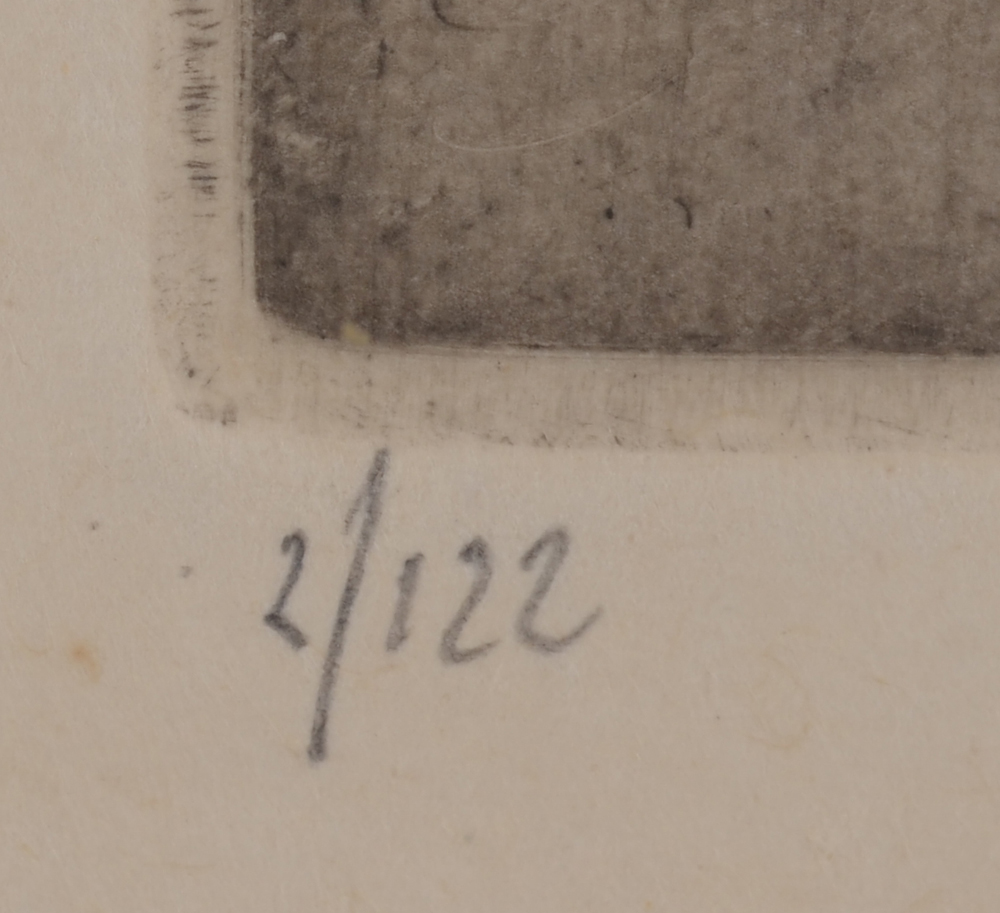 Jules De Bruycker — Justification in pencil bottom left