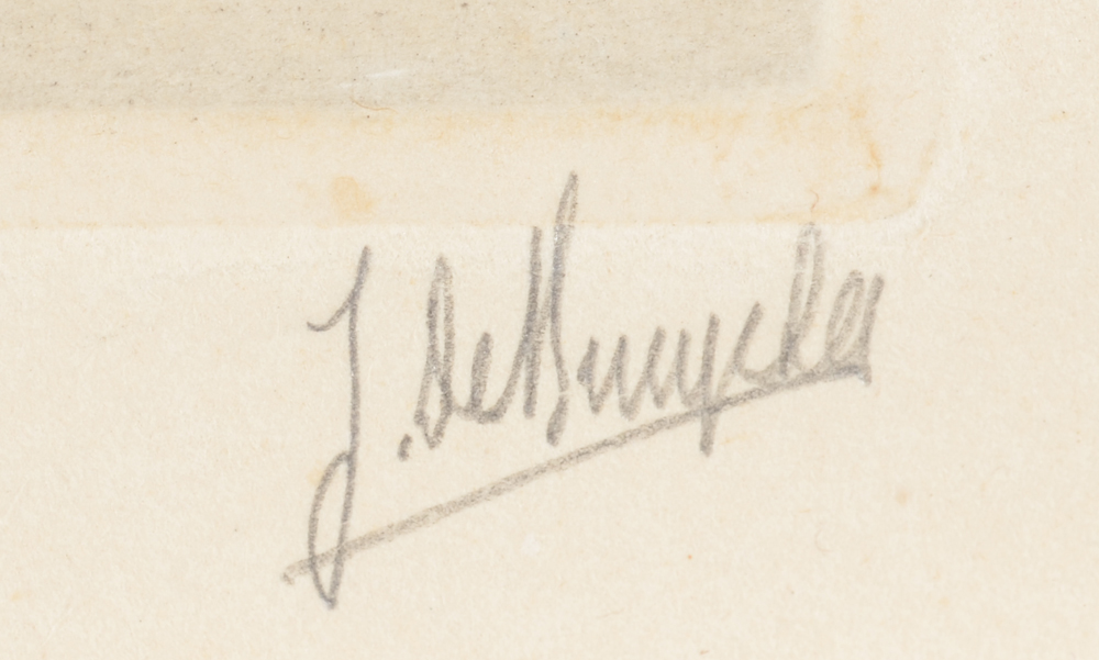 Jules De Bruycker — Signature of the artist, bottom right