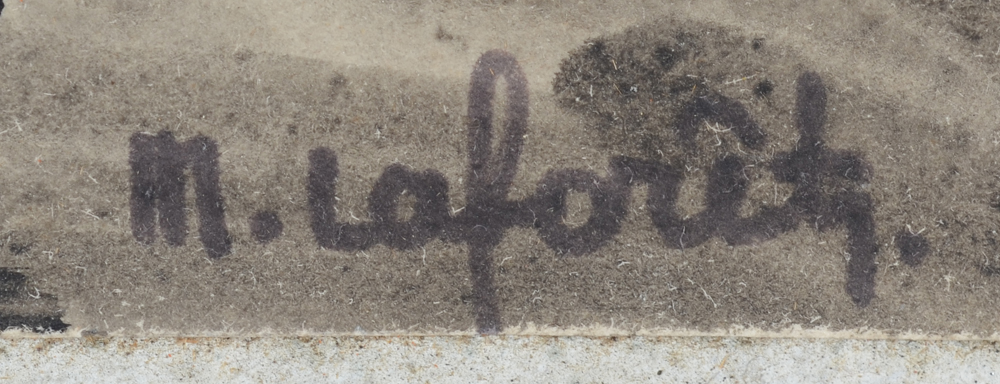 Marcel Laforêt — Signature of the artist, bottom right