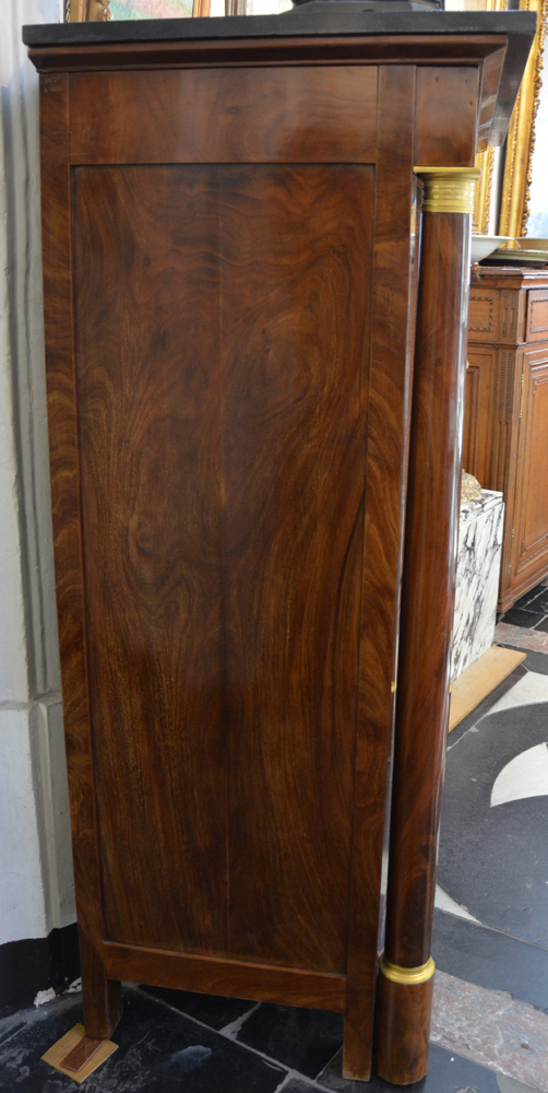 Signed Empire Secretary Desk — Side view