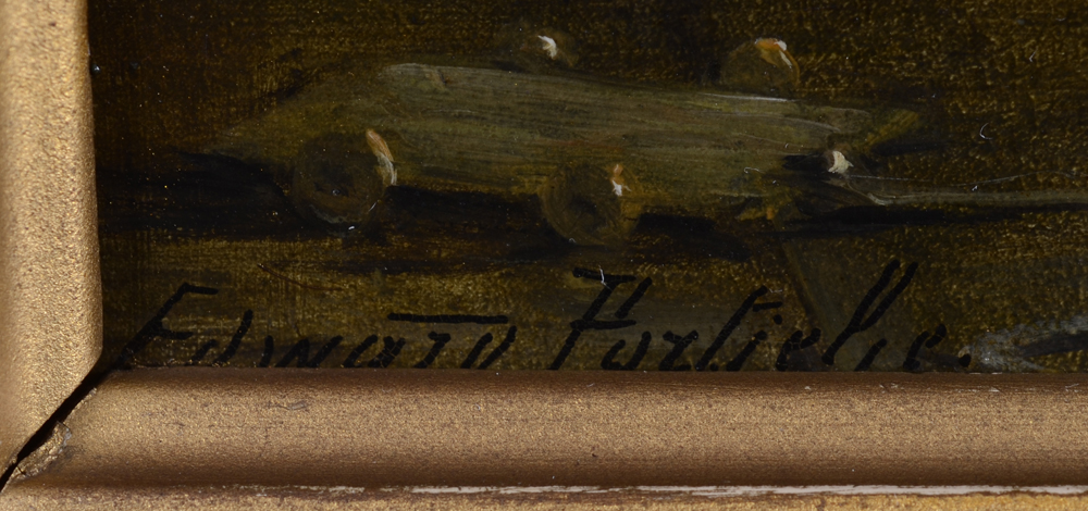Edward Portielje — Signature by the artist bottom left