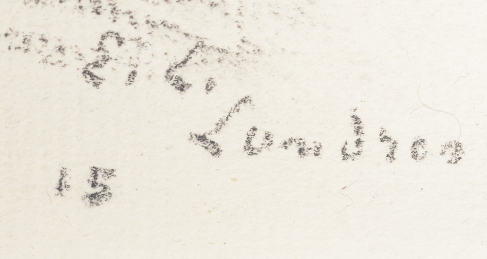 Emile Claus — Monogram signature, localisation and date bottom right