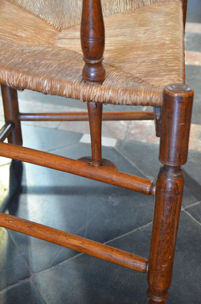 A High back arm chair — Detail of the armrest