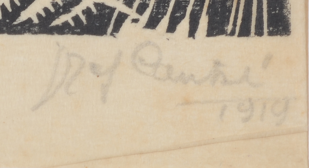 Jozef Cantré — Signature of the artist and date in pencil bottom right