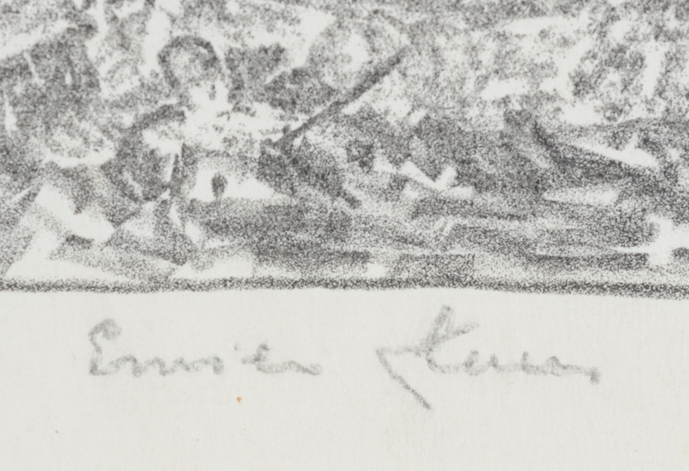 Emile Claus — Signature of the artist in pencil bottom right