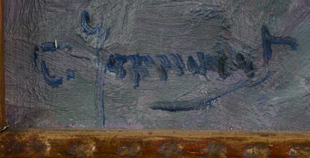 Clémence Jonnaert — Signature of the artist bottom left