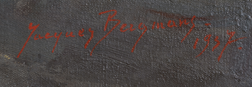 Jacques Bergmans  — signature of the artist and date, bottom right