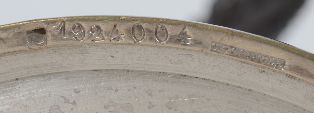 Christofle, Paris — Marks on the underside of the standing rim