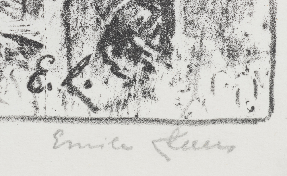 Emile Claus — Signature of the artist in pencil bottom right