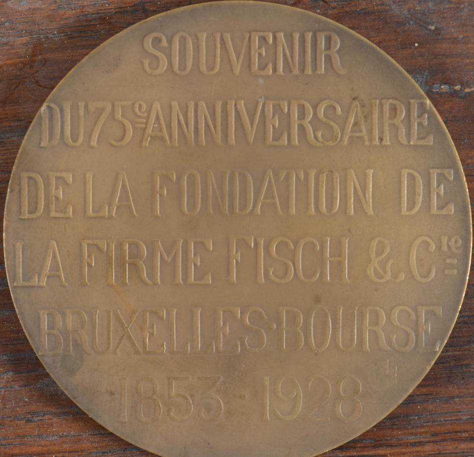Joseph Witterwulghe — Back of the medallion with the text