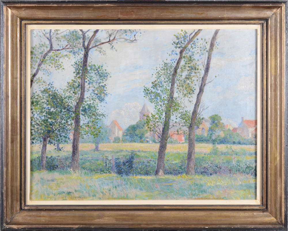 Frits Van Loo — The painting in its original frame