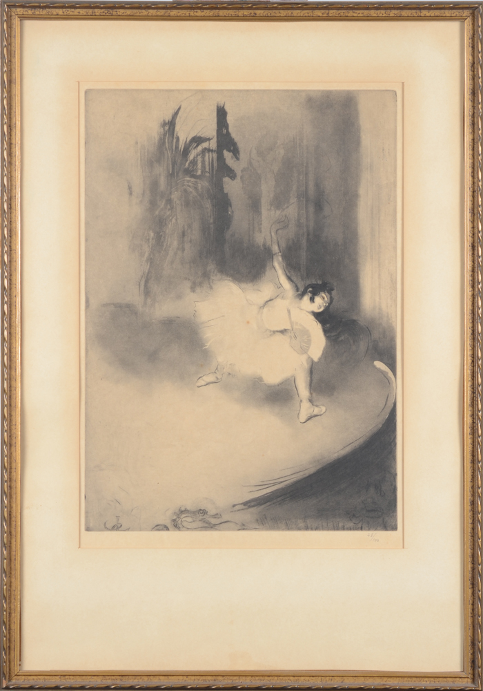 Louis Legrand — the etching in its frame