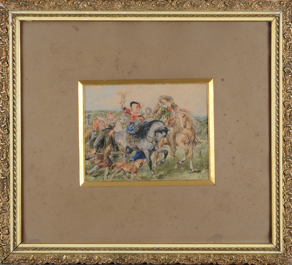 John Gilbert — The passe-partout also with foxing