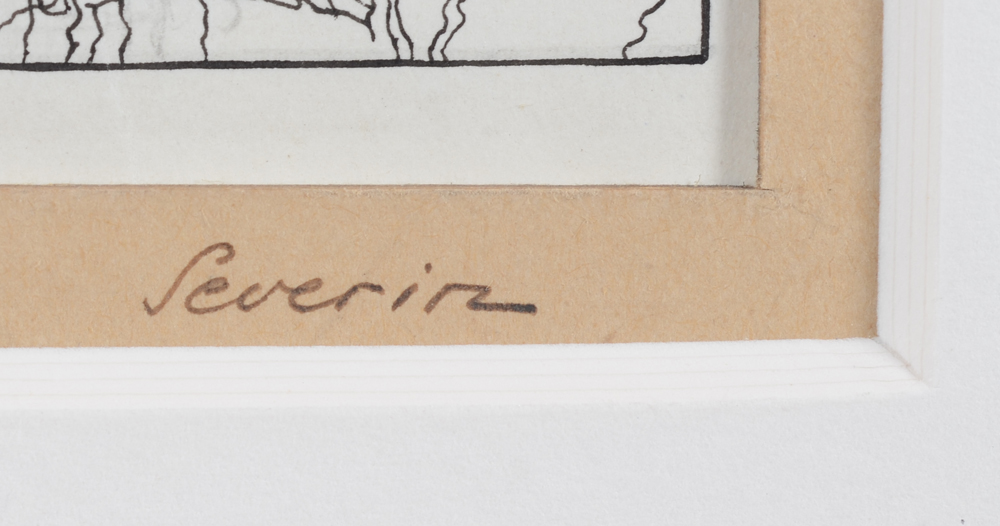 Mark Severin  — Signature bottom right