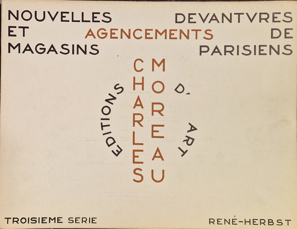 René Herbst Nouvelles devantures et agencements de magasins parisiens — Title page
