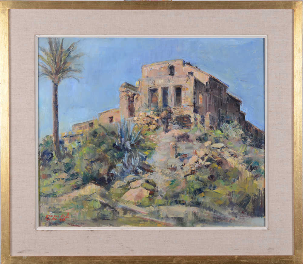 Georges Steel — The painting in its original frame