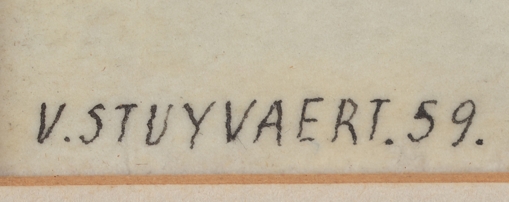 Victor Stuyvaert — Signature of the artist and date, bottom left