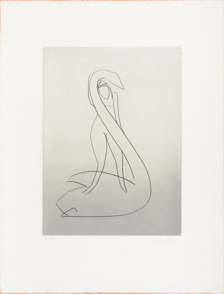 Man Ray 'Leda and the Swan' from 'Les Anatoms', Print D — Eau-forte et aquatinte de Man Ray. Signé et justifié par l'artiste. De la Série des 'Anatomes'.