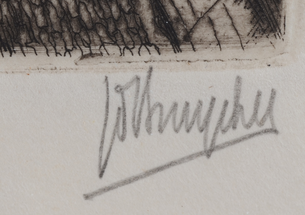 Jules De Bruycker — signature of the artist, in pencil bottom right