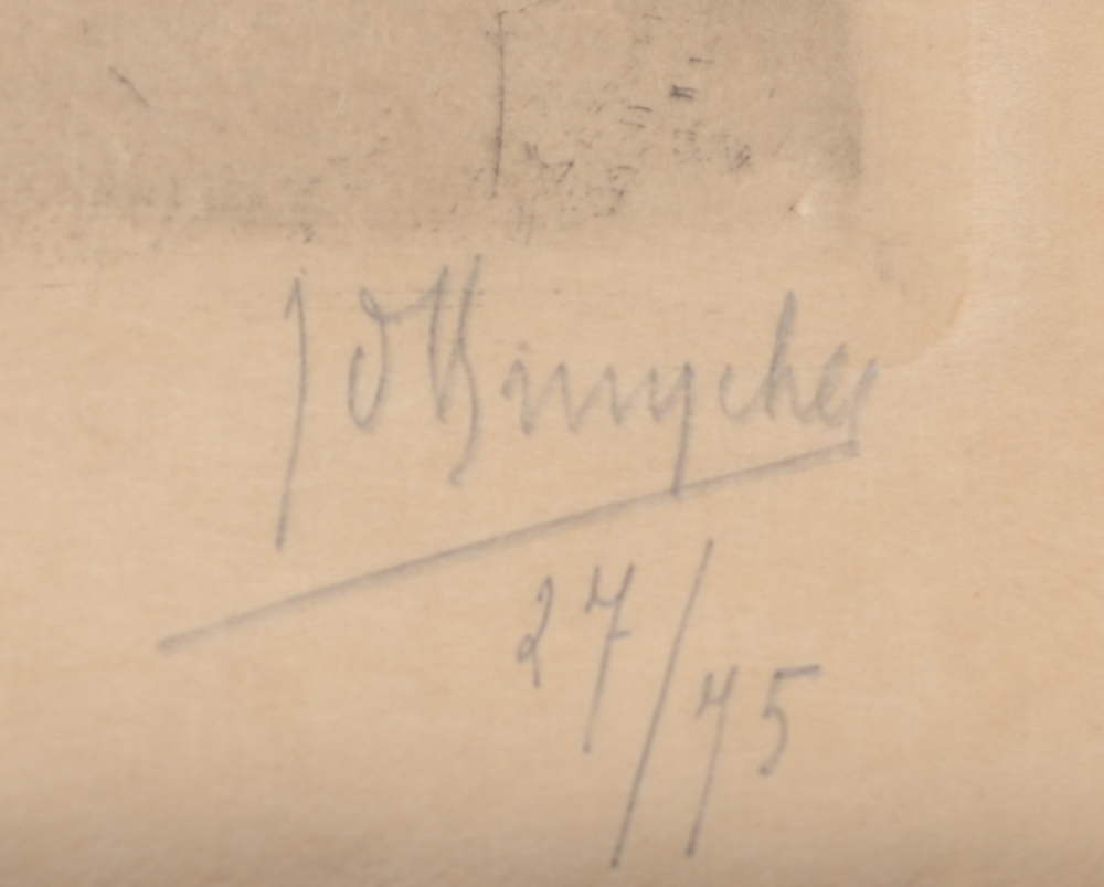 Jules De Bruycker  — Signature of the artist and justification in pencil, bottom right