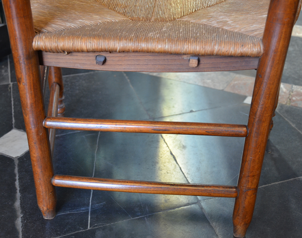 A High back arm chair — Construction detail