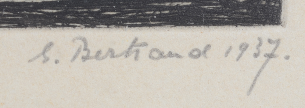 Gaston Bertrand — Signature of the artist and date in pencil bottom right