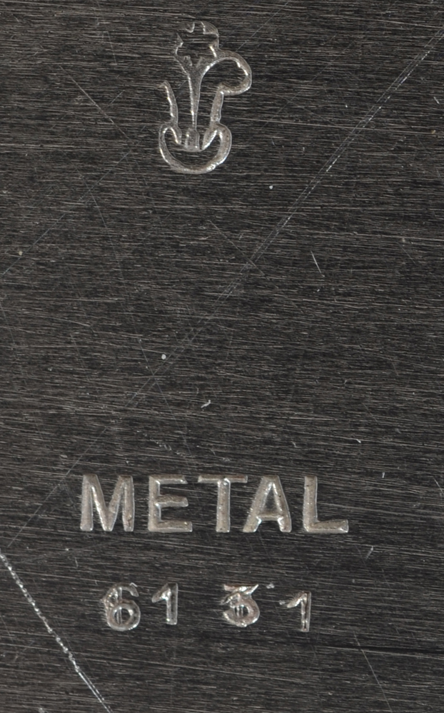 E. & R. Altenloh (Brussels) — Metal mark of the original tray