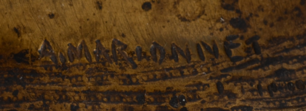 Albert Marionnet — Signature of the artist at the right hand side