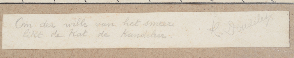 Charles Doudelet — title and signature of the artist in pencil below