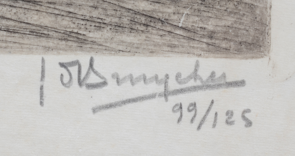 Jules De Bruycker — Signature of the artist and justification in pencil bottom right