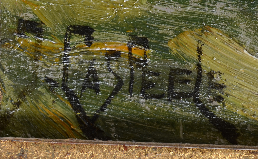 Joseph Roger Caspeele — Signature of the artist, bottom left
