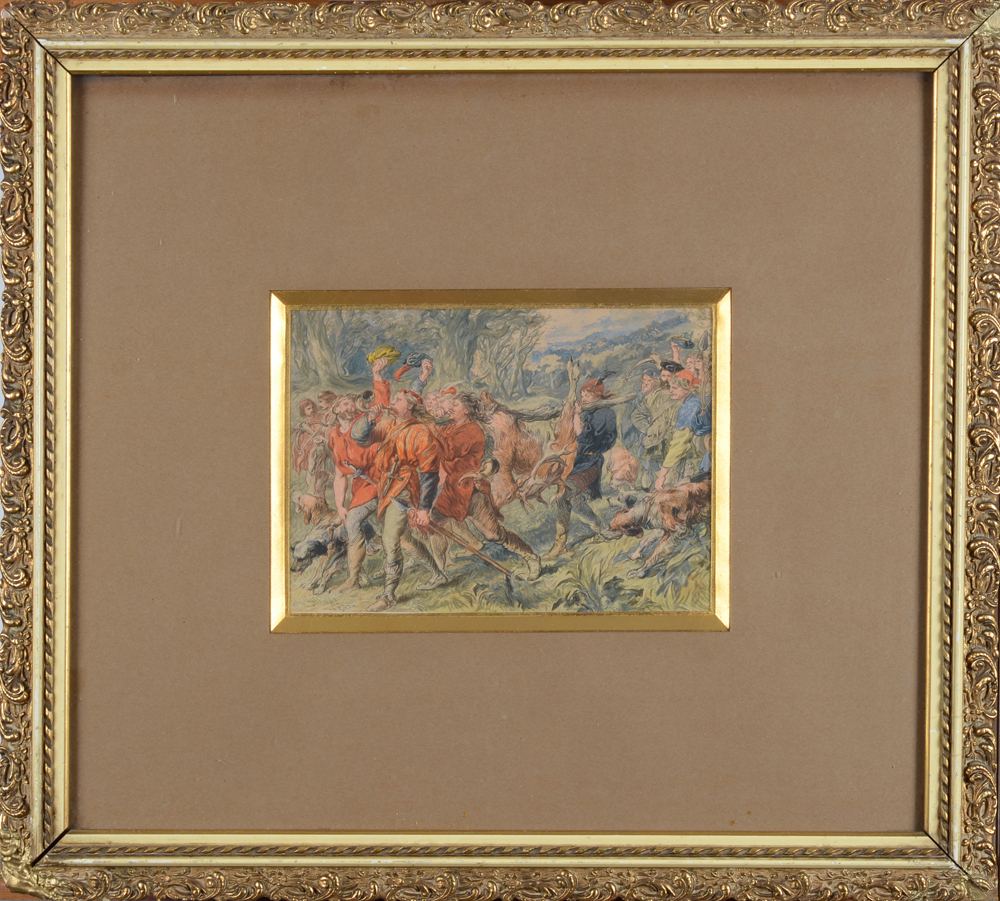 John Gilbert — Both watercolours in 19th century frames
