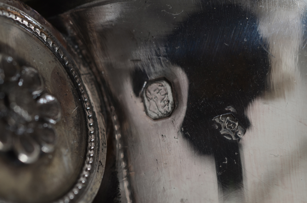 J. E. Coffinet Horse's head coffee pot — Hallmarks