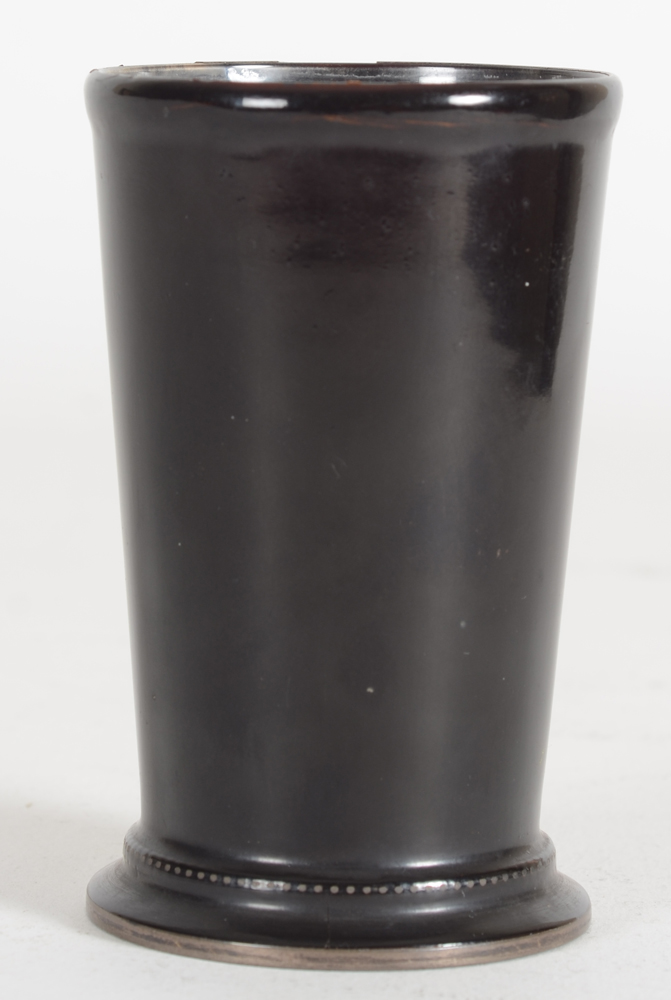 Marcel Wolfers — Pièce unique, lacque noire sur verre et argent, années 30