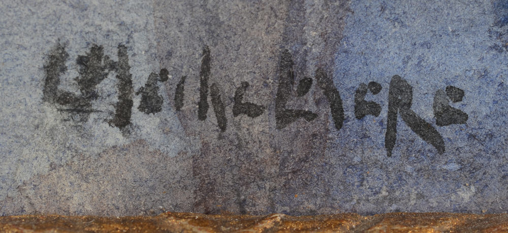 Leo Mechelaere — signature of the artist bottom right
