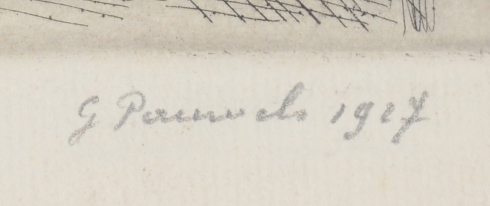 Gaston Pauwels — Signature of the artist and date in pencil bottom right