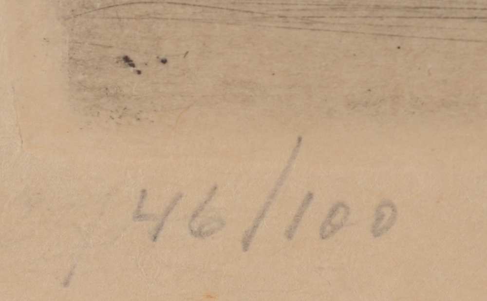 Jakob Smits — Justification in pencil bottom left