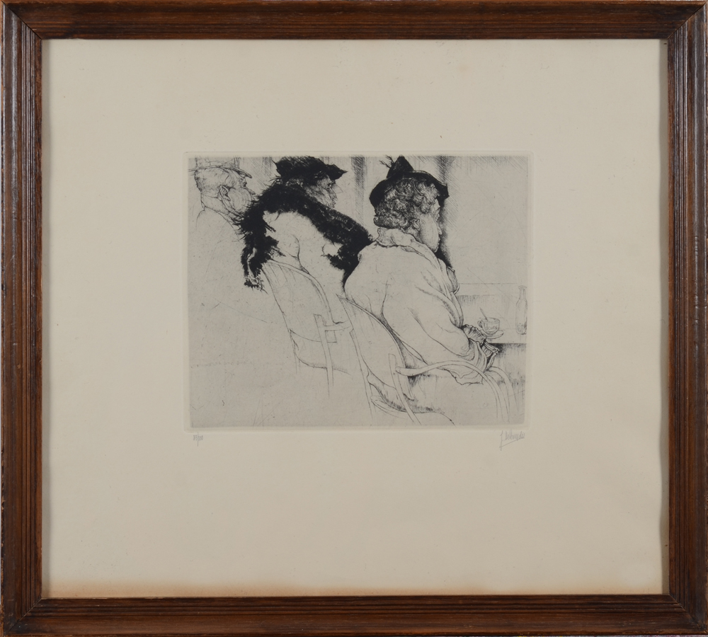 Jules De Bruycker — The etching in its frame