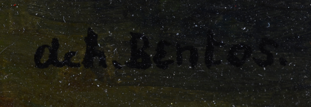 Achille Bentos — Signature of the artist, bottom right