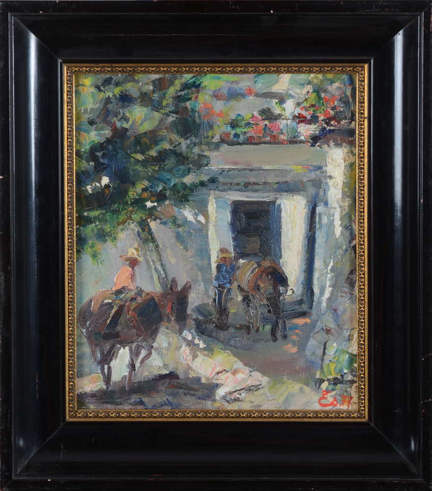 Georges Steel — The painting in its frame