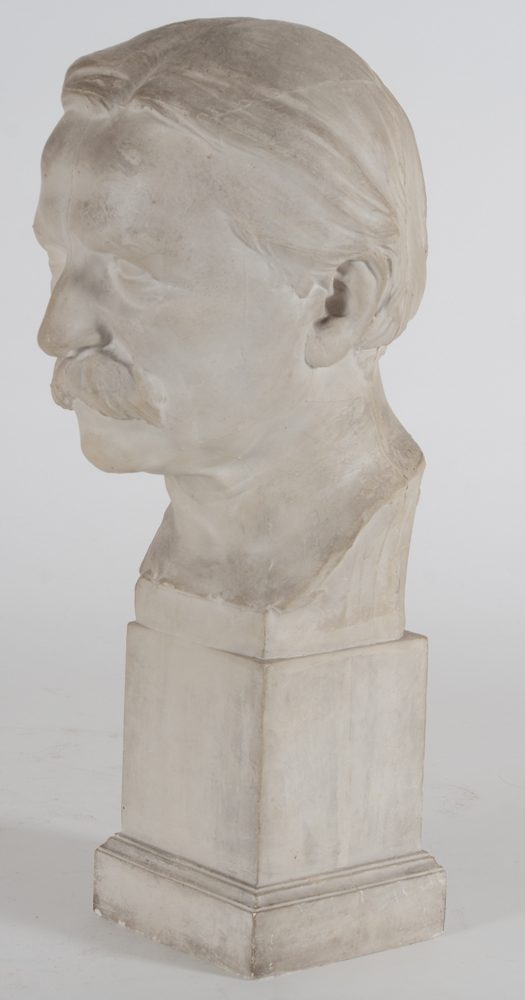 Jules Lagae a male portrait, signed and dated 1908 — Alternate view to the left