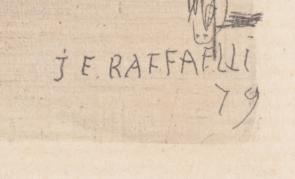 Jean-François Raffaëlli — Signature and date in the image