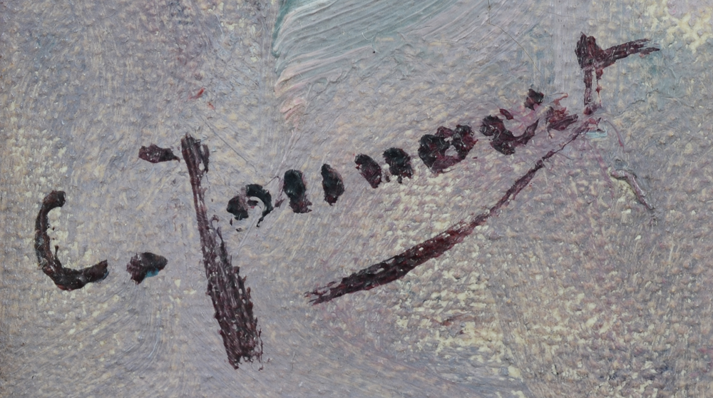 Clémence Jonnaert — Signature of the artist, bottom left