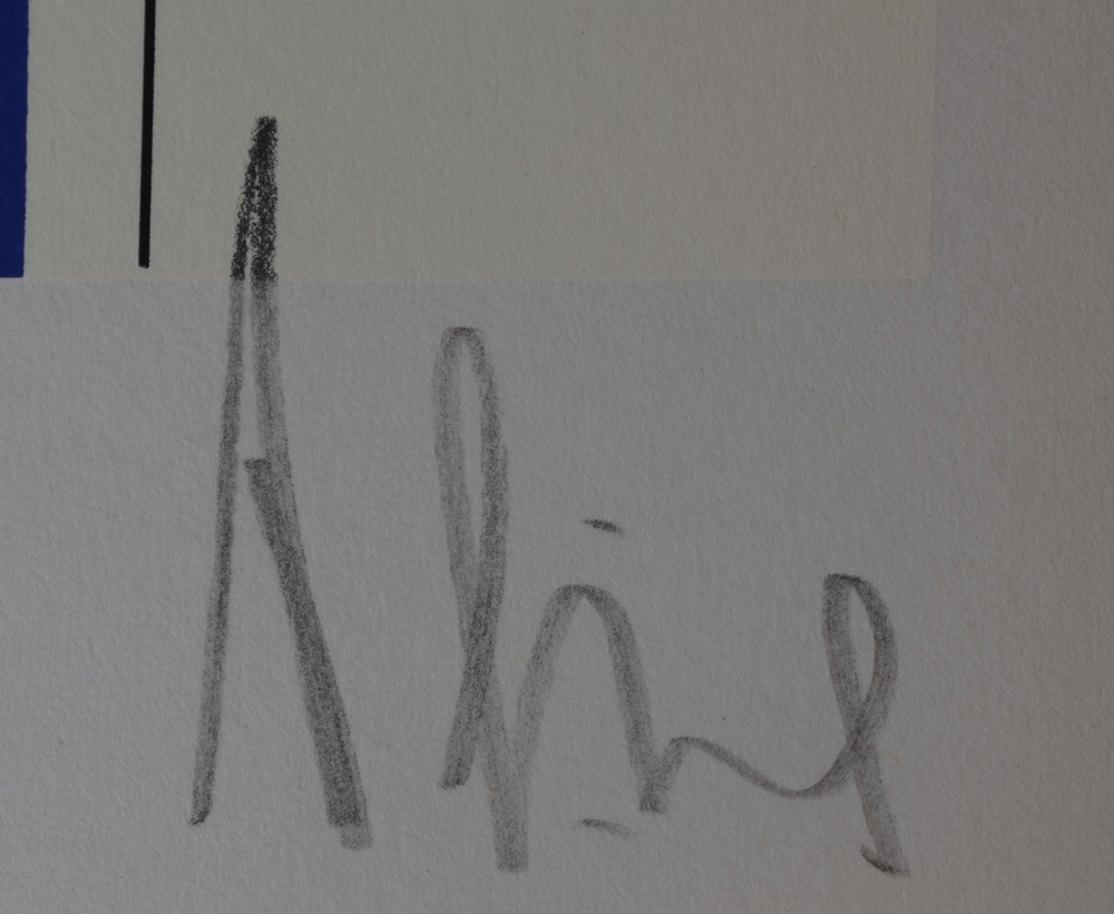 Luc Peire — Signature by the artist in pencil bottom right