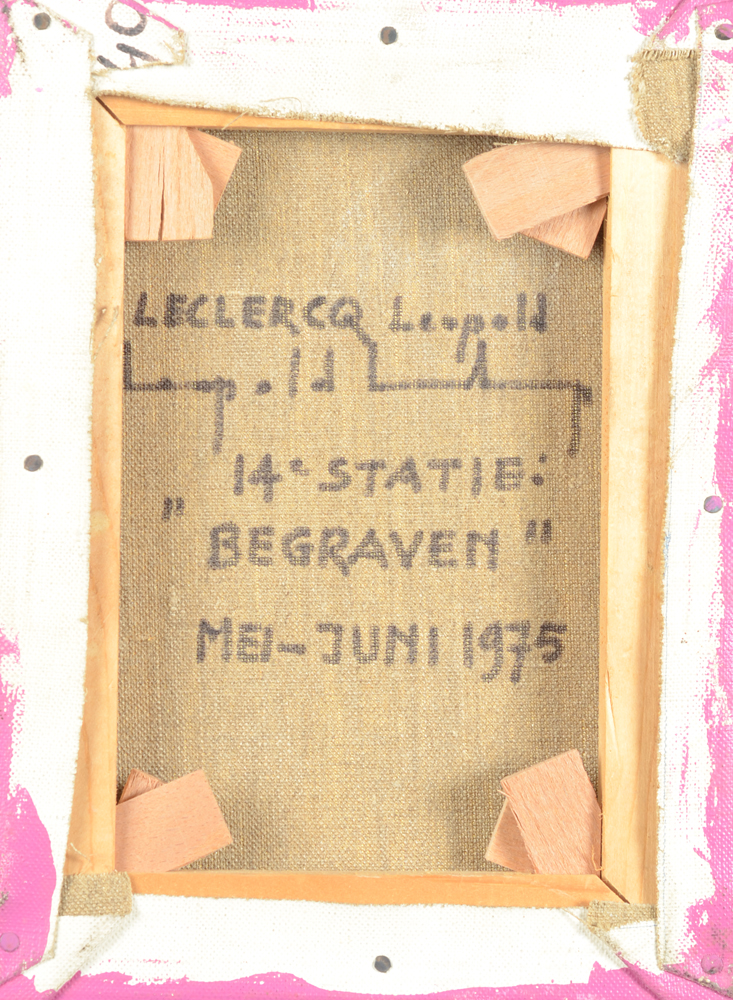 Léopold Leclercq The 14 stations of the cross, 1975 — Station 14: back