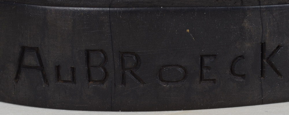 Karel Aubroeck Mother & Child — Signature