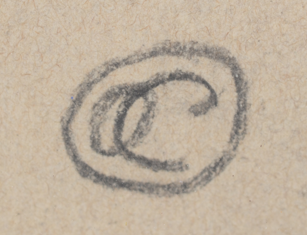 Oscar Colbrandt — Monogram signature by the artist, bottom right